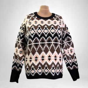 THE DROP Women's Valeria Fair Isle Sweater, NWT! Size 2X
